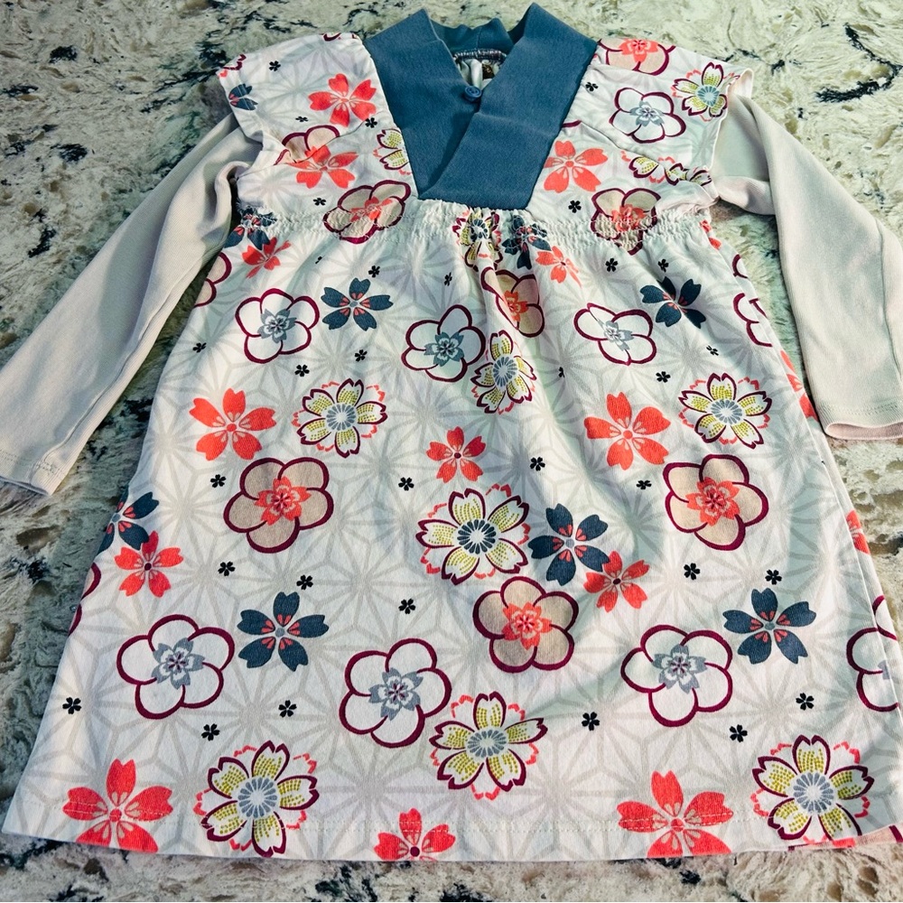 Tea Collection Floral Kimono Dress